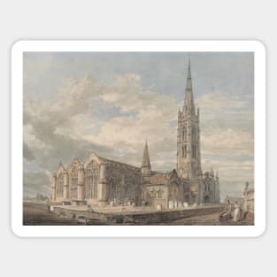 North East View of Grantham Church, Lincolnshire by J.M.W. Turner Magnet